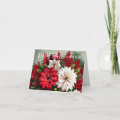 ハワイアンクリスマスフラワーセンターピース カード (正面)