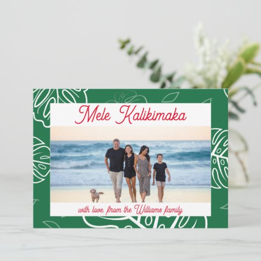 ハワイアンクリスマスメレカリキマカカスタマイズ シーズンカード (スタンド正面)