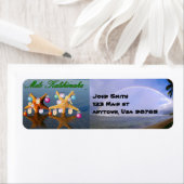 ハワイアンクリスマスラベル ラベル (インサイチュ)