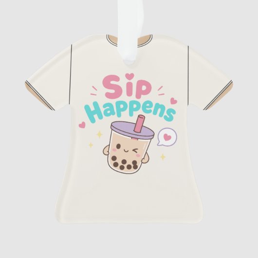 ハワイアングラフィックTシャツ オーナメント (正面)