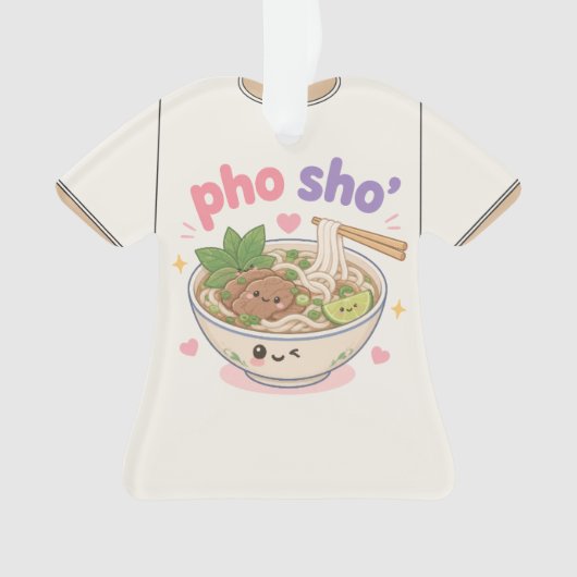 ハワイアングラフィックTシャツ オーナメント (正面)