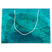 ハワイアングリーンシータートル ラージペーパーバッグ (正面)