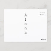 ハワイアンココナッツモンキーバンクレトロキッチュ ポストカード (裏面)