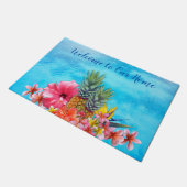 ハワイアンコレクションウェルカムトゥーアットホーム ドアマット (アングル)