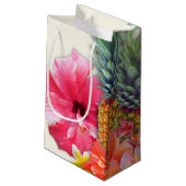 ハワイアンコレクションパイナップルフラワーカスタムズ スモールペーパーバッグ (裏面アングル)