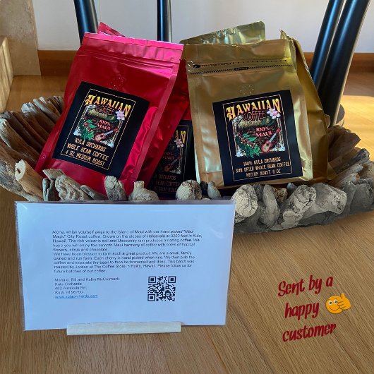 ハワイアンコーヒー フードラベル