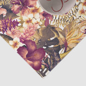 ハワイアンゴールデントロピックスモノグラムレターイニシャル 薄葉紙 (詳細)