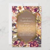 ハワイアンゴールデントロフィエレガントックスブライダルシャワー 招待状 (正面)