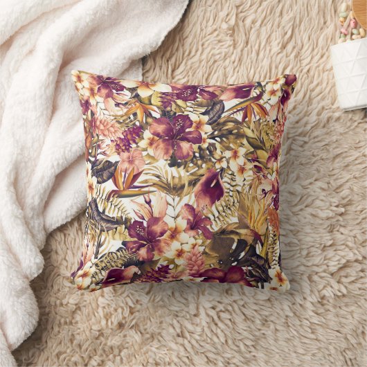 ハワイアンゴールデントロフィエレガントックスモダンヴィンテージ クッション (ブランケット)