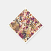 ハワイアンゴールデントロフィエレガントックスモダンヴィンテージ スタンダードカクテルナプキン (角)