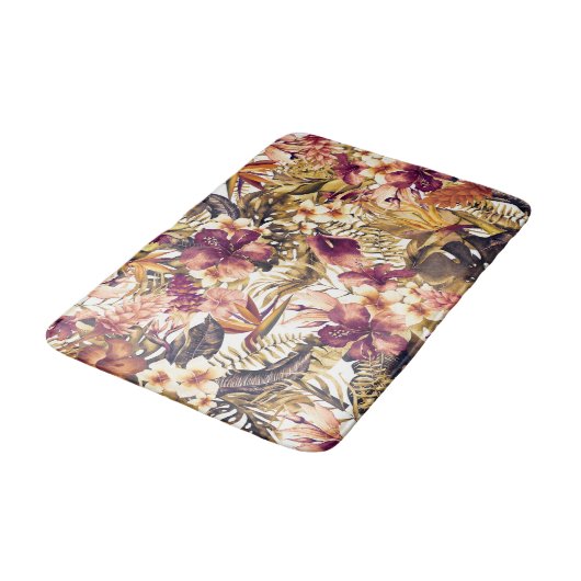 ハワイアンゴールデントロフィエレガントックスモダンヴィンテージ バスマット (アングル)