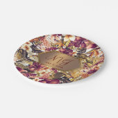 ハワイアンゴールデントロフィエレガントックスモダンヴィンテージ ペーパープレート (アングル)