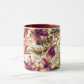 ハワイアンゴールデントロフィエレガントックスモダンヴィンテージ マグカップ (中央)