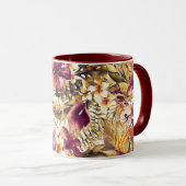 ハワイアンゴールデントロフィエレガントックスモダンヴィンテージ マグカップ (正面右)