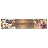 ハワイアンゴールデントロフィエレガントックスヴィンテージグラム デスクネームプレート (正面)