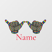 ハワイアンサイケデリックシャカサンダー_コーブ ウィンドウサイン (シート)