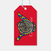 ハワイアンサイケデリックシャカサンダー_コーブ ギフトタグ (裏面)