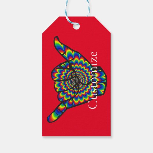 ハワイアンサイケデリックシャカサンダー_コーブ ギフトタグ (裏面)