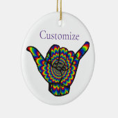 ハワイアンサイケデリックシャカサンダー_コーブ セラミックオーナメント (右)