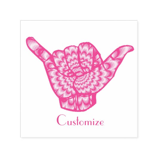 ハワイアンサイケデリックシャカサンダー_コーブ セルフインキングスタンプ (デザイン)