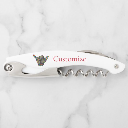 ハワイアンサイケデリックシャカサンダー_コーブ ソムリエナイフ (正面)