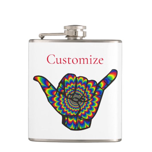 ハワイアンサイケデリックシャカサンダー_コーブ フラスク (正面)