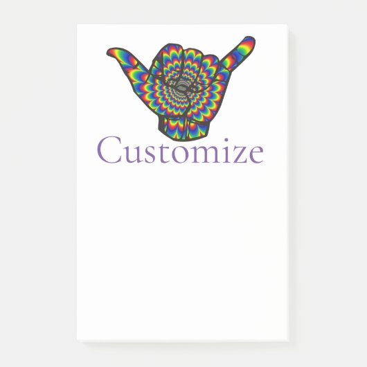 ハワイアンサイケデリックシャカサンダー_コーブ ポストイット (正面)