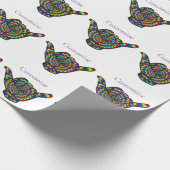 ハワイアンサイケデリックシャカサンダー_コーブ ラッピングペーパー (角)