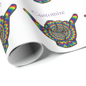 ハワイアンサイケデリックシャカサンダー_コーブ ラッピングペーパー (ロールコーナー)