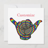 ハワイアンサイケデリックシャカサンダー_コーブ 招待状 (裏面)