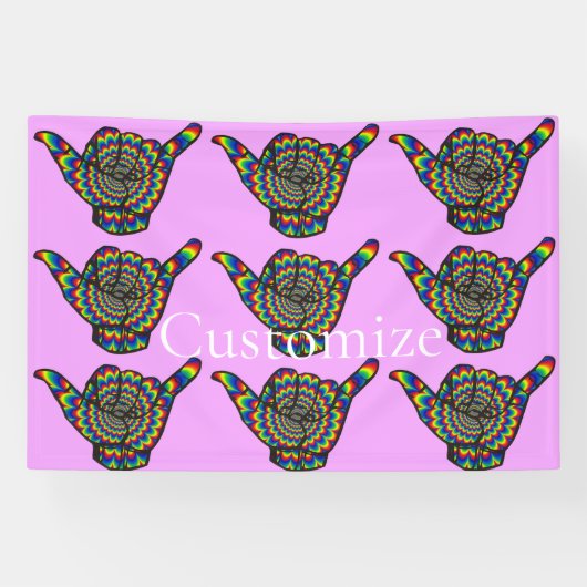 ハワイアンサイケデリックシャカサンダー_コーブ 横断幕 (横)