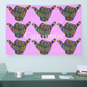 ハワイアンサイケデリックシャカサンダー_コーブ 横断幕 (トレードショー)