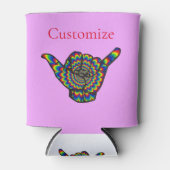 ハワイアンサイケデリックシャカサンダー_コーブ 缶クーラー (正面)