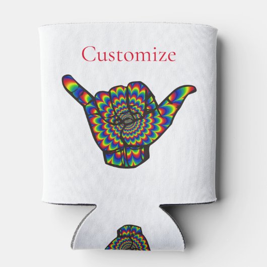 ハワイアンサイケデリックシャカサンダー_コーブ 缶クーラー (裏面)