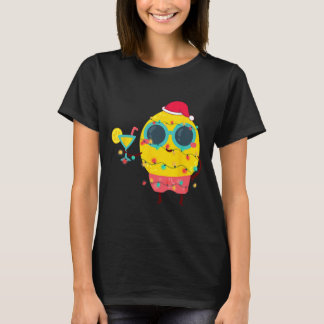 ハワイアンサマートロピカルクリスマスレモンファニークリスマス Tシャツ