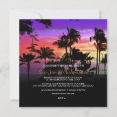 ハワイアンサンセットアットカ·アナパリビーチ 招待状 (裏面)