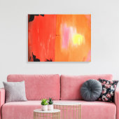 ハワイアンサンセットスカイと帆船キャンバスプリント キャンバスプリント (インサイチュ (リビング))