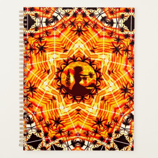 ハワイアンサンセットフラパームズ プランナー手帳 (正面)