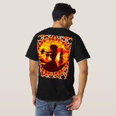 ハワイアンサンセットフラパームズ Tシャツ (裏面フル)