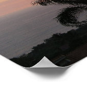 ハワイアンサンセットプリント ポスター (角)