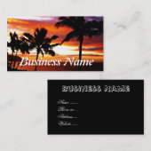 ハワイアンサンセットプリント 名刺 (正面/裏面)