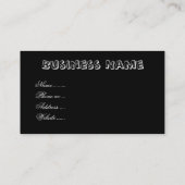 ハワイアンサンセットプリント 名刺 (裏面)