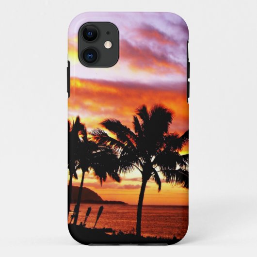 ハワイアンサンセットプリント Case-Mate iPhoneケース (裏面)