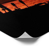 ハワイアンサンセットポスタープリント ポスター (角)