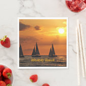 ハワイアンサンセットワイキキビーチ、 スタンダードランチョンナプキン (インサイチュ)