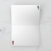 ハワイアンサンタクリスマスカード サンキューカード (内部)