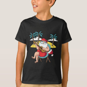 ハワイアンサンタクロース ハワイアンギター クリスマス イン ジャパン Tシャツ