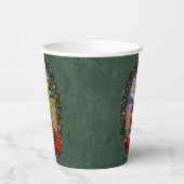 ハワイアンサンタバイサーフボード 紙コップ (左)