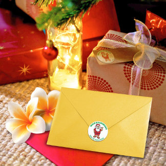 ハワイアンサンタレッド ラウンドシール