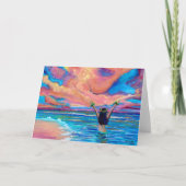 ハワイアンサンライズアロハまたはマハロカード カード (正面)